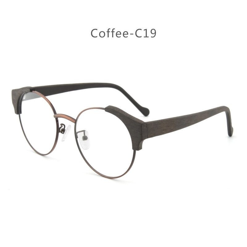 Wood grain Retro Glasses【BJ0508】