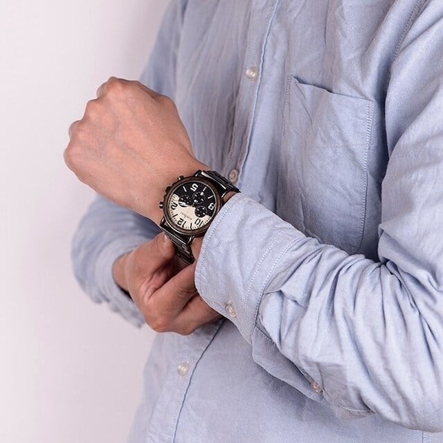 [3atm] Wooden watch - Retro Billboard【BJ0117】