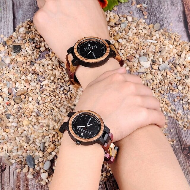 [3atm] Wooden Retro watch - Couple【BJ0019】