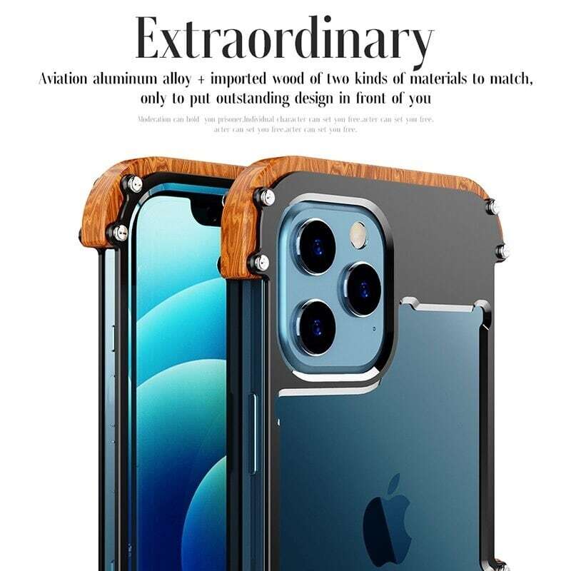 Bumper Cavity Case - Wood × Aluminum【BJ0160】