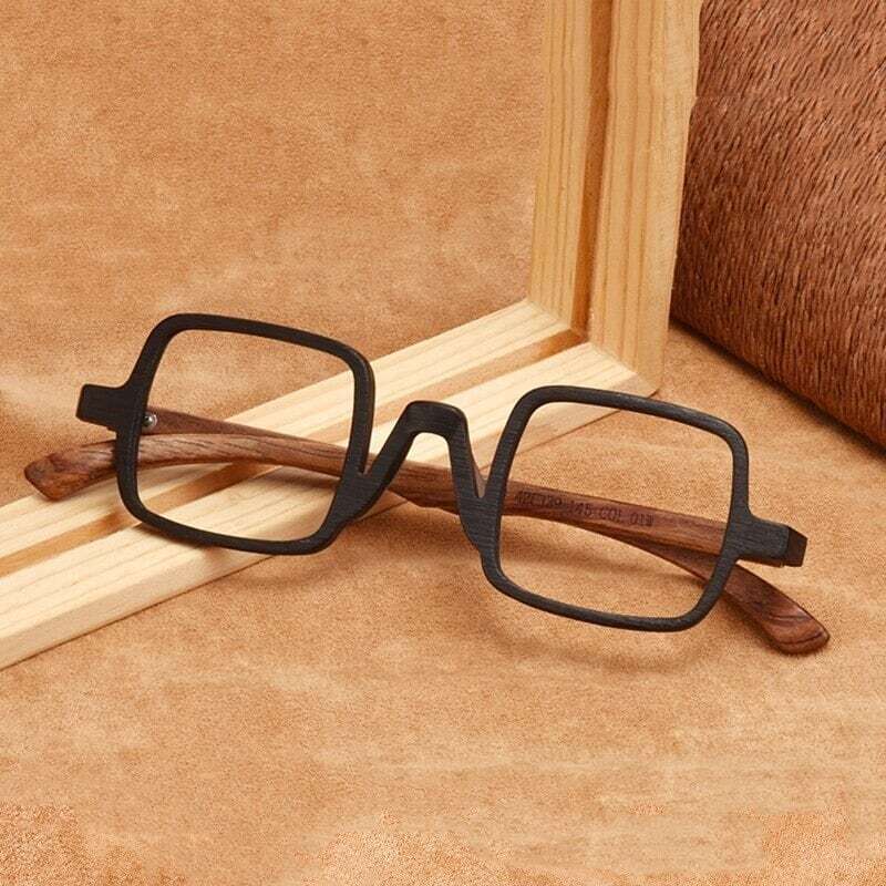 Wooden Square Gothic Glasses【BJ0280】