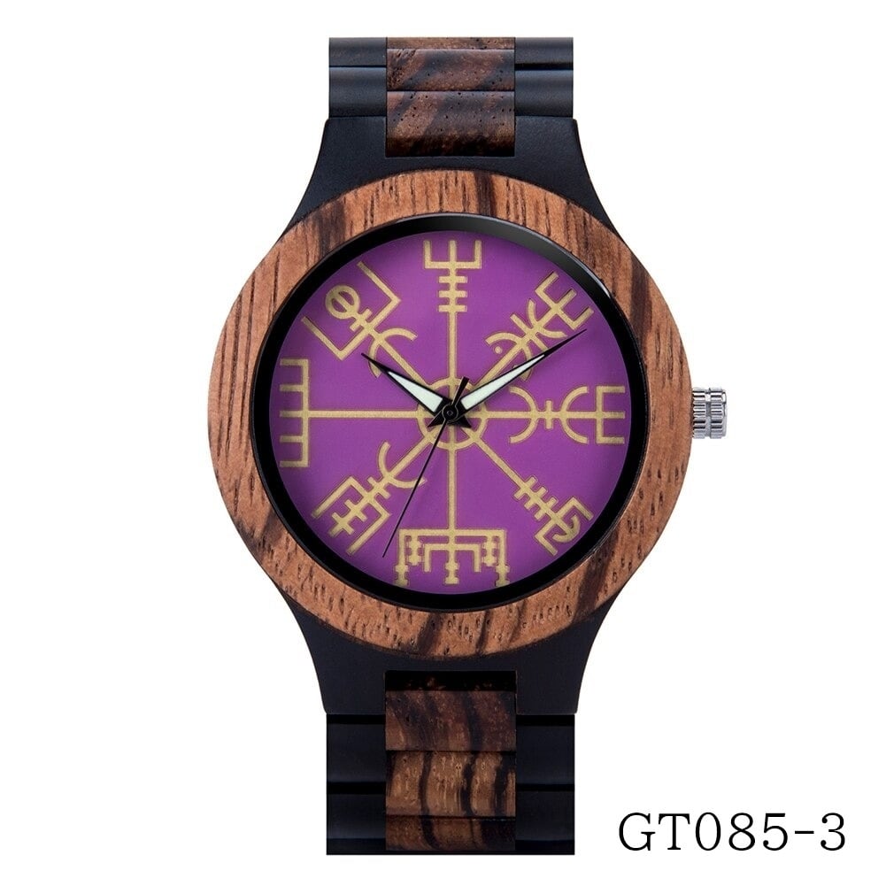 Vivid Color Wood Quartz Movement Watch【BJ0548】