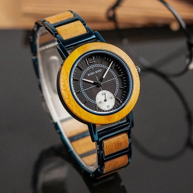 Wooden watch - Mocha Advance【BJ2166】