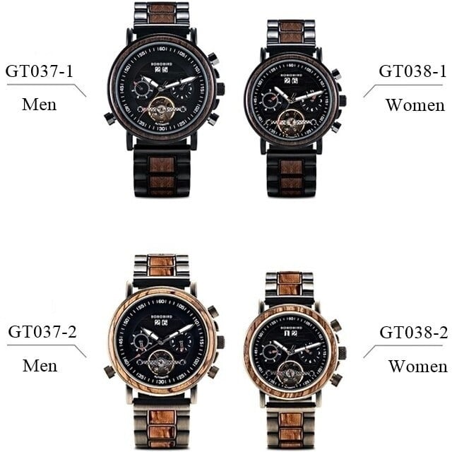 [3atm] Wooden mechanical watch - Couple【BJ0121】