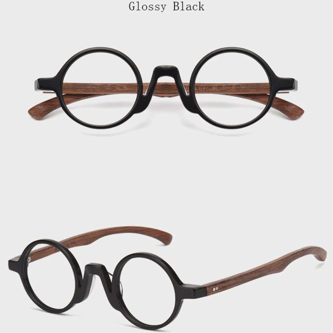 Wooden Round Frame Glasses【BJ0279】