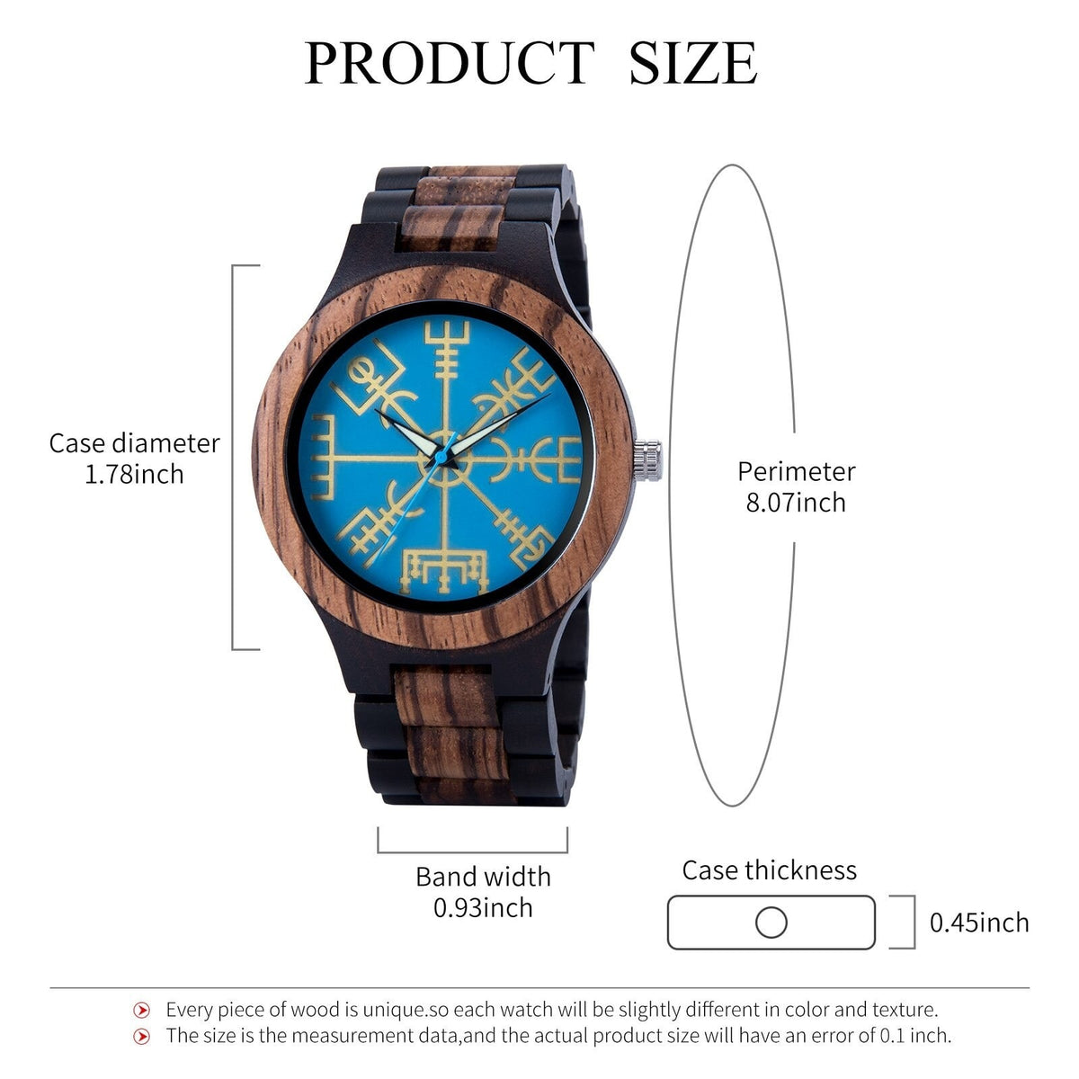 Vivid Color Wood Quartz Movement Watch【BJ0548】