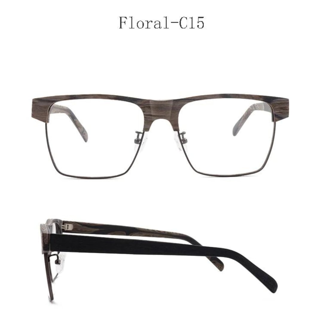 Wood grain Retro Belt Glasses【BJ0515】