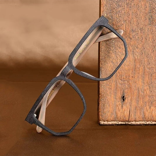 Wood grain Oversized Glasses【BJ0507】