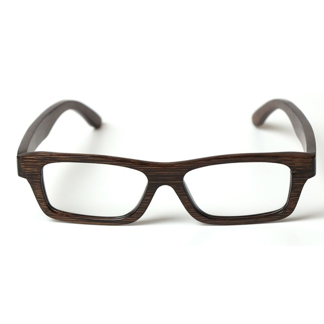Black Bamboo Square Glasses【BJ0557】