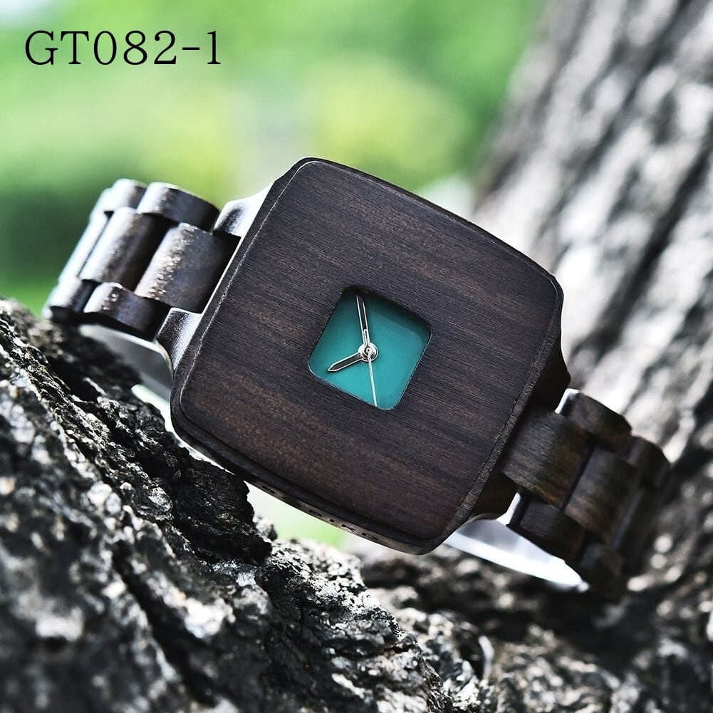 Fashionable Wood Square Watch【BJ0545】