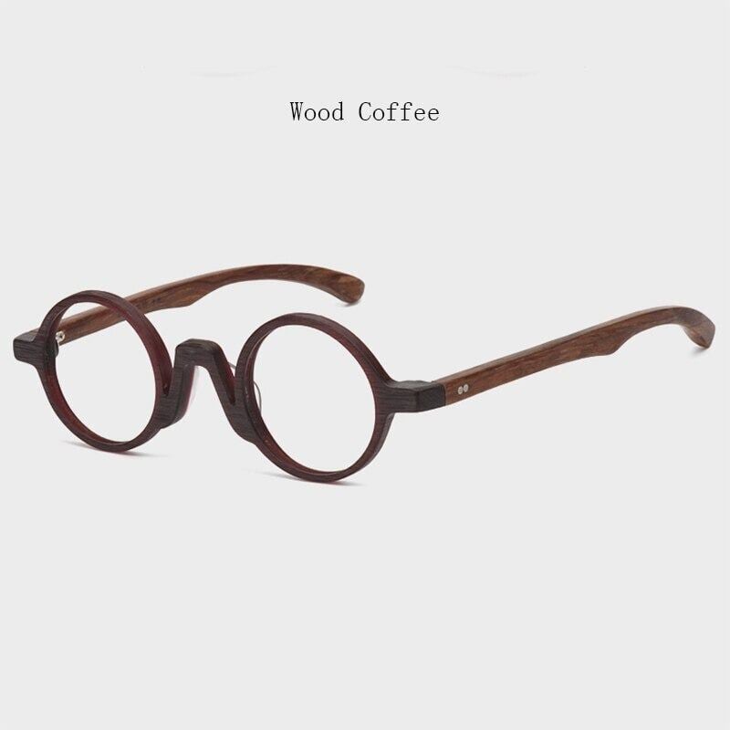Wooden Round Frame Glasses【BJ0279】