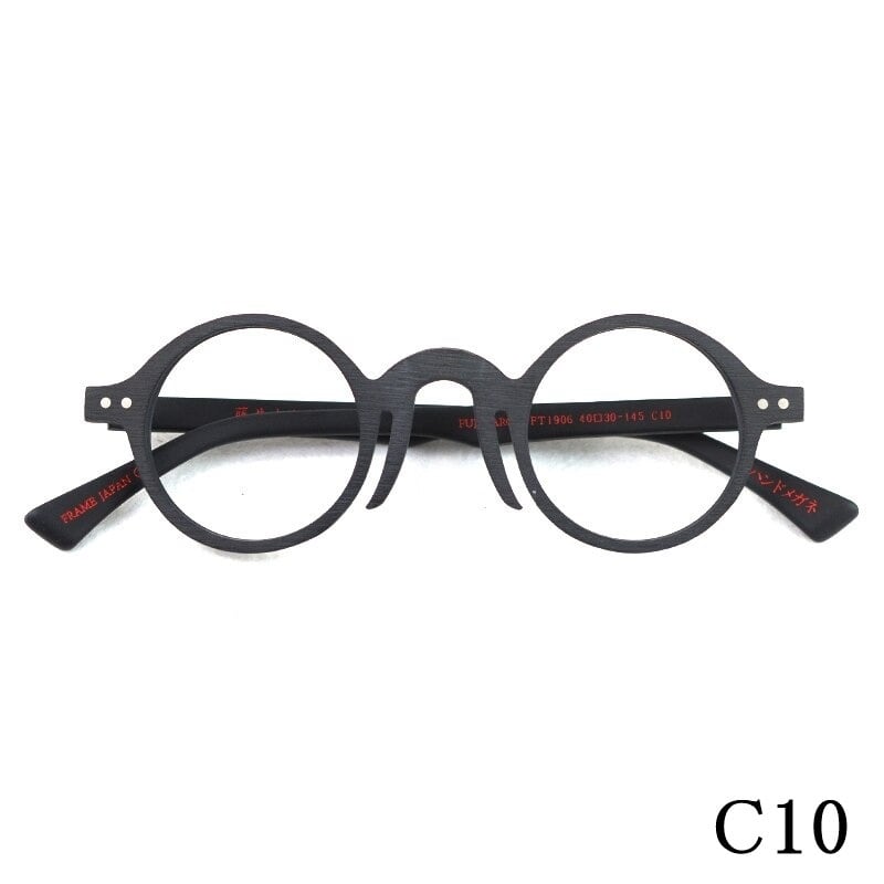 Wood grain Retro Round Glasses【BJ0506】