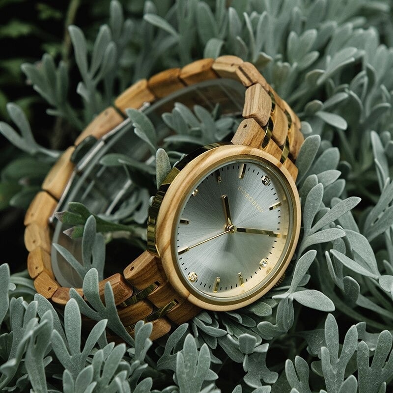 Elegant Wood Quartz Movement Watch【BJ0549】
