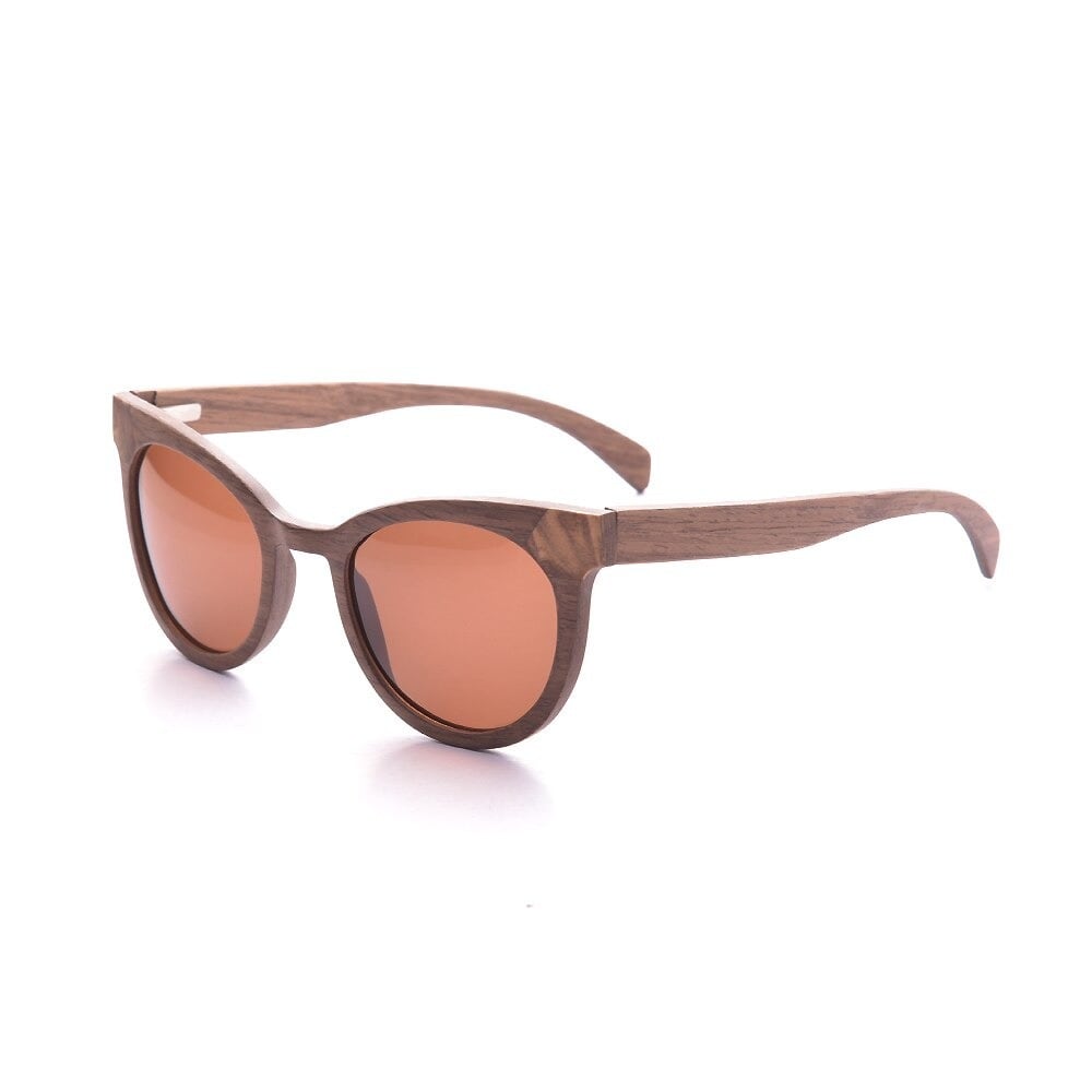 Oak Wood Cat Eye Frame Sunglasses【BJ0532】