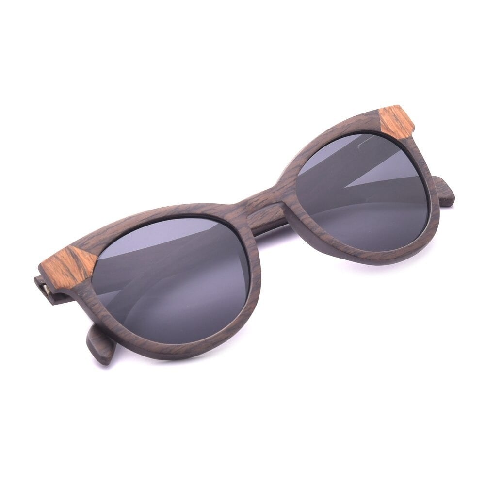 Oak Wood Cat Eye Frame Sunglasses【BJ0532】