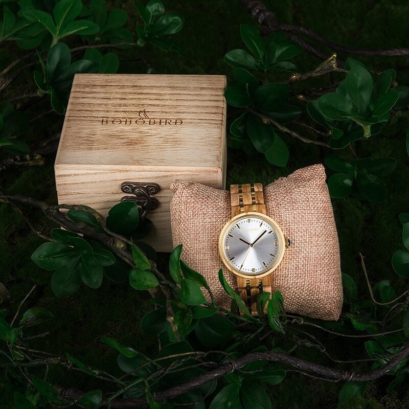 Elegant Wood Quartz Movement Watch【BJ0549】