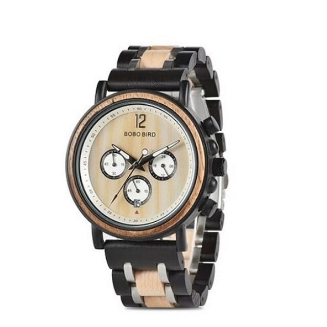 [3atm] Wooden watch - Spider Metal【BJ2149】