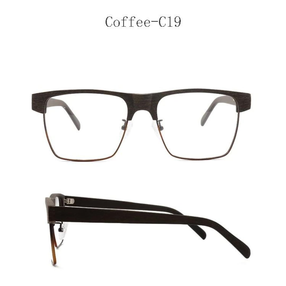 Wood grain Retro Belt Glasses【BJ0515】