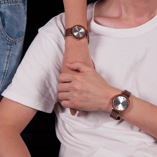 [3atm] Wooden watch - Ladder & Metal【BJ2430】