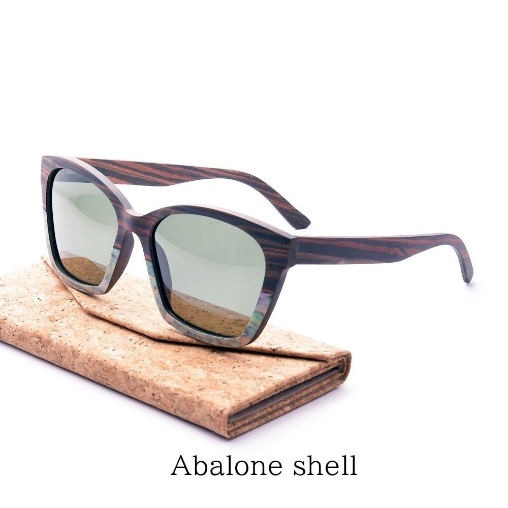 Two Materials Frame Wood Sunglasses【BJ0531】