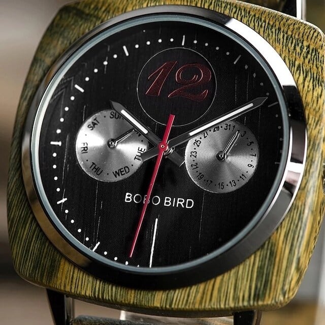 Wooden watch - Twin Silvers【BJ2174】