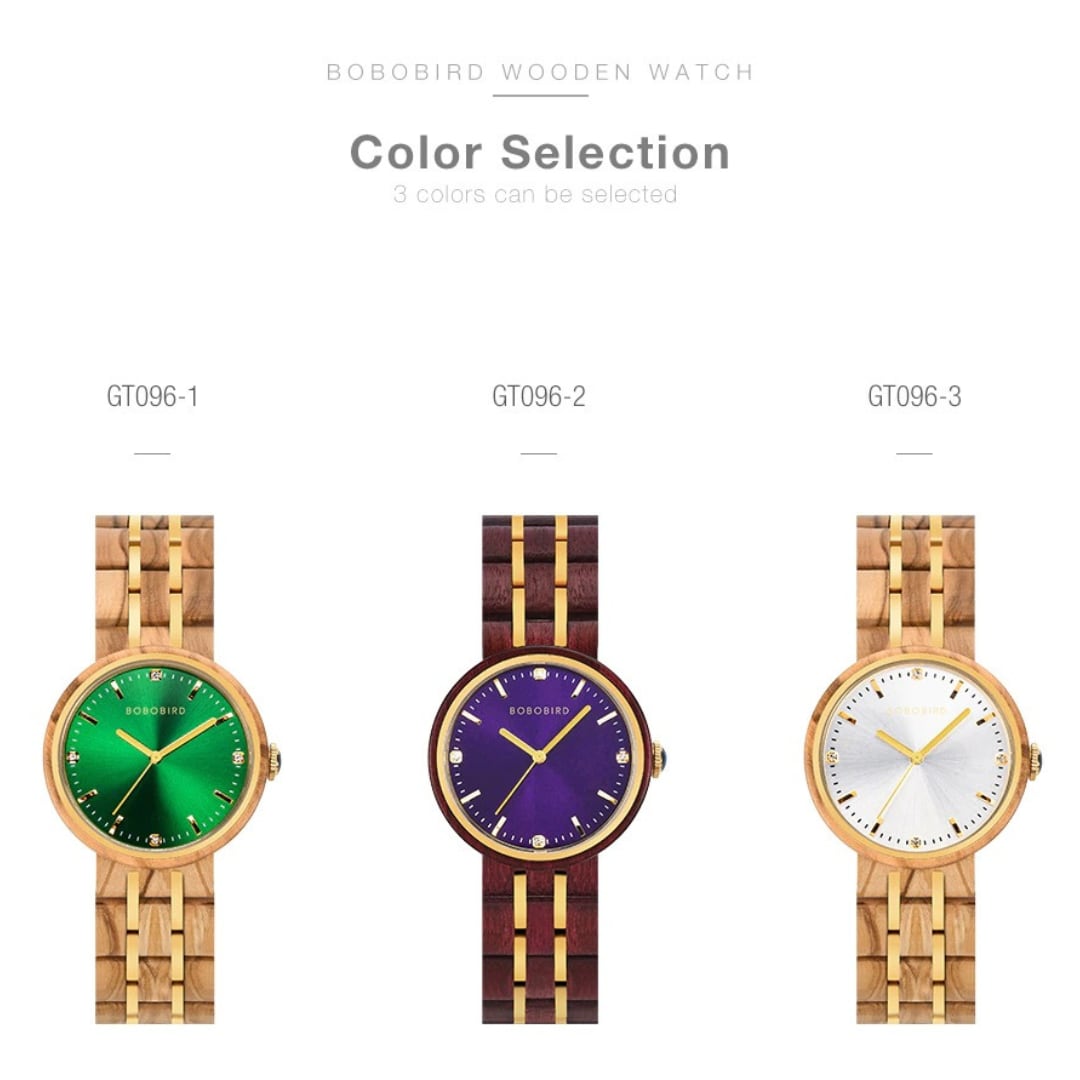 Elegant Wood Quartz Movement Watch【BJ0549】