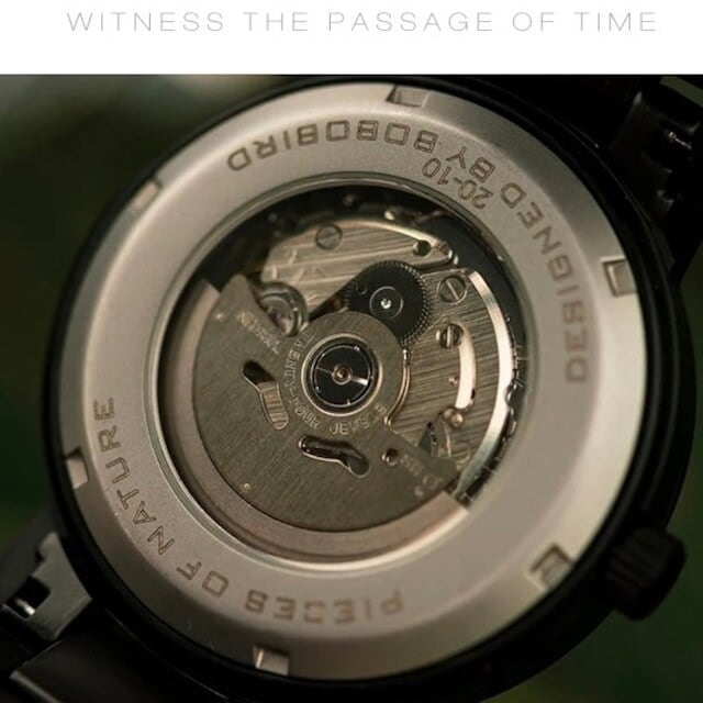 [5atm] Wooden Mechanical Watch - Luxury Blue【BJ2419】