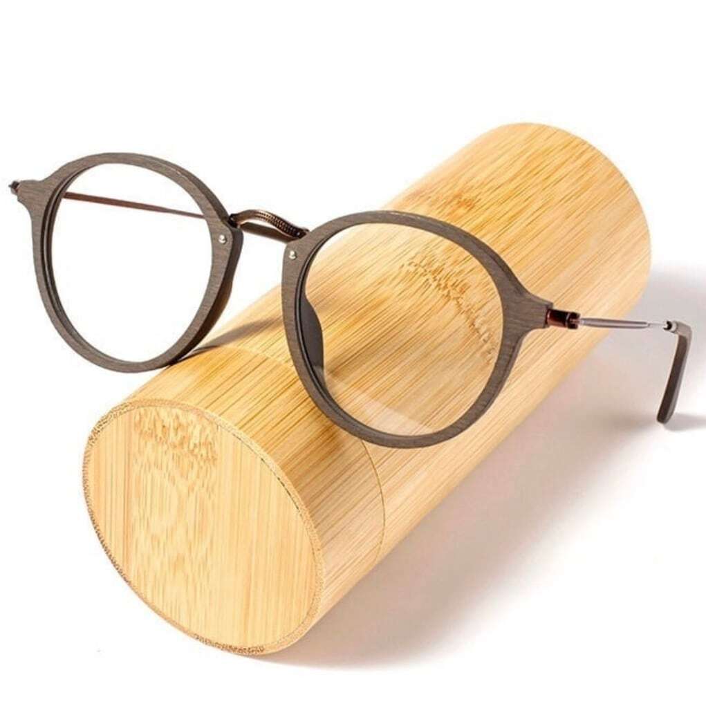 Vintage Wood grain Glasses【BJ2560】