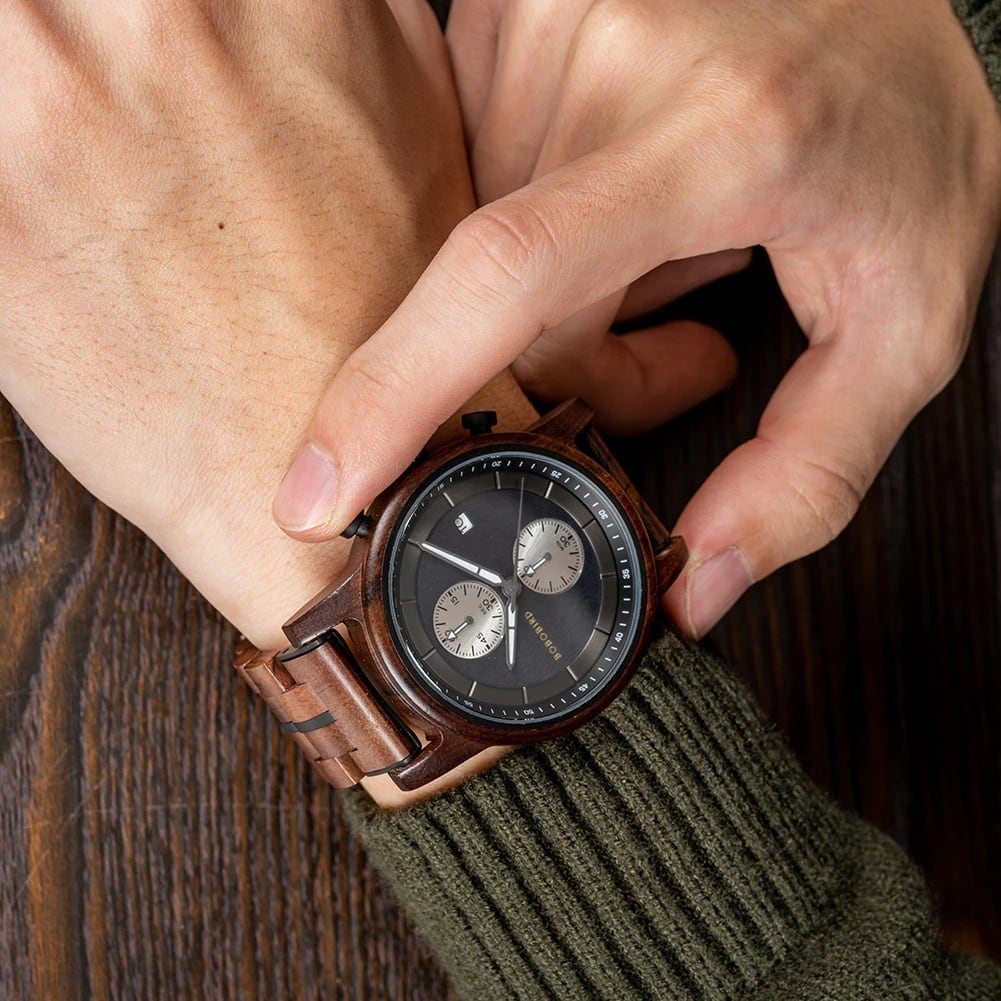 Luxury Wood Quartz Movement Watch【BJ0537】