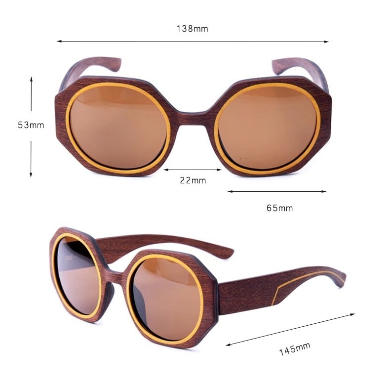 Wooden Double Brand Sunglasses【BJ0519】
