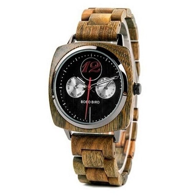 Wooden watch - Twin Silvers【BJ2174】