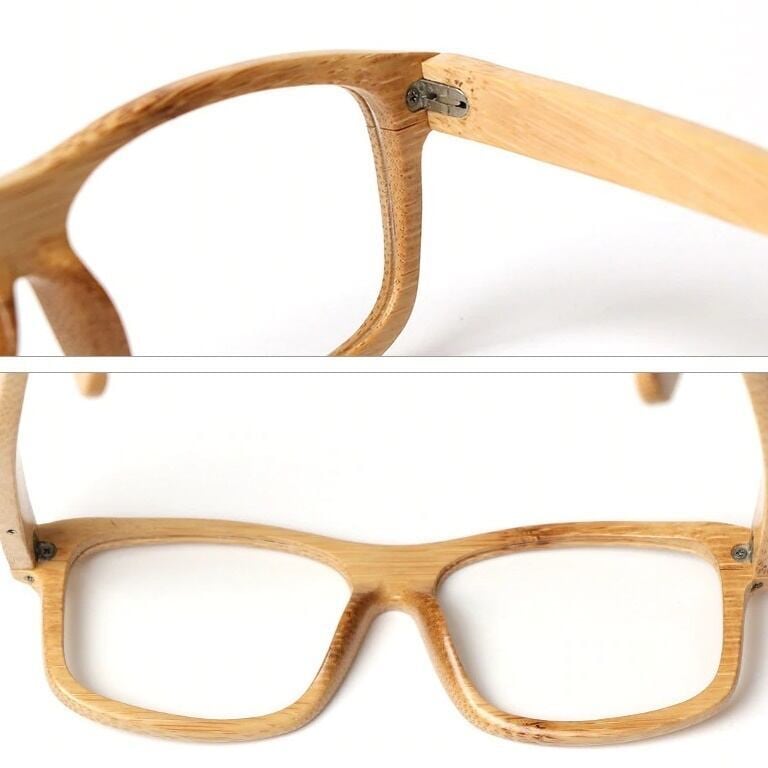 Bamboo glasses - Wellington（竹製のウェリントンメガネ）【BJ0162】