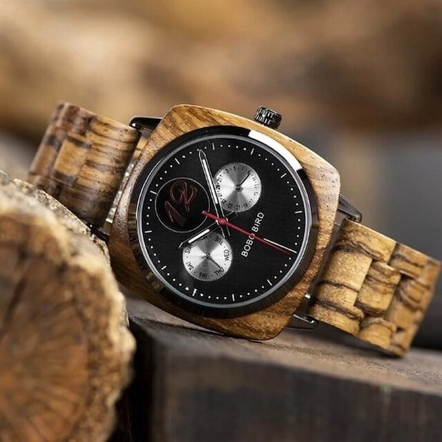 Wooden watch - Twin Silvers【BJ2174】