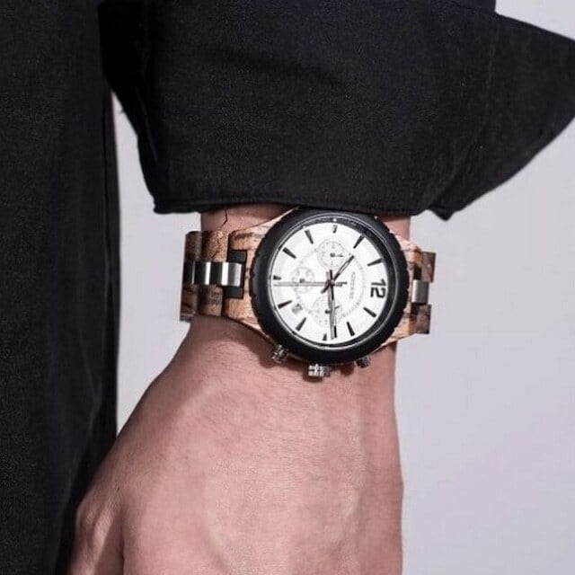 Wooden watch - Cryptograph Disk【BJ2147】