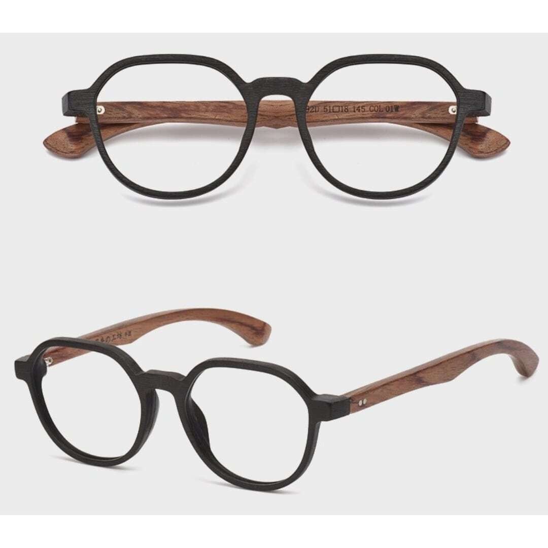 Wooden temple glasses - Wellington【BJ0198】